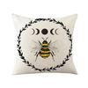 Summer Sunflower Bee Double-Sided Printed Pillow Cover Short Plush Suitable Living Rooms Bedrooms Sofas Throw Cushion Cover