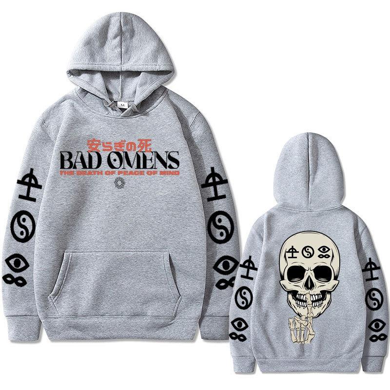 Bad Omens Группа Песня Like A Vliiain Толстовки с капюшоном с двухсторонним принтом Женские Повседневные Уличные Пуловеры Sudaderas