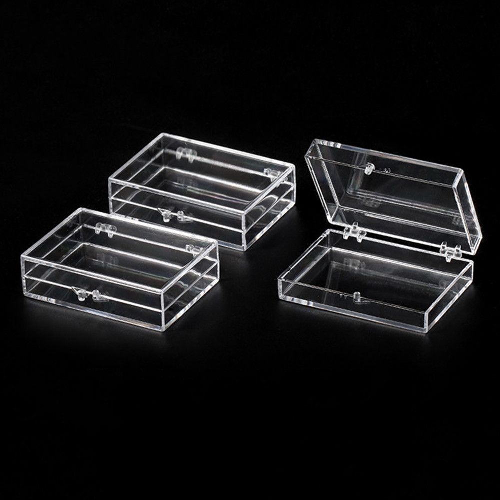 Home Accessory Candy Badge Display Storage Box Manicure Transparent Box Lid Jewelry