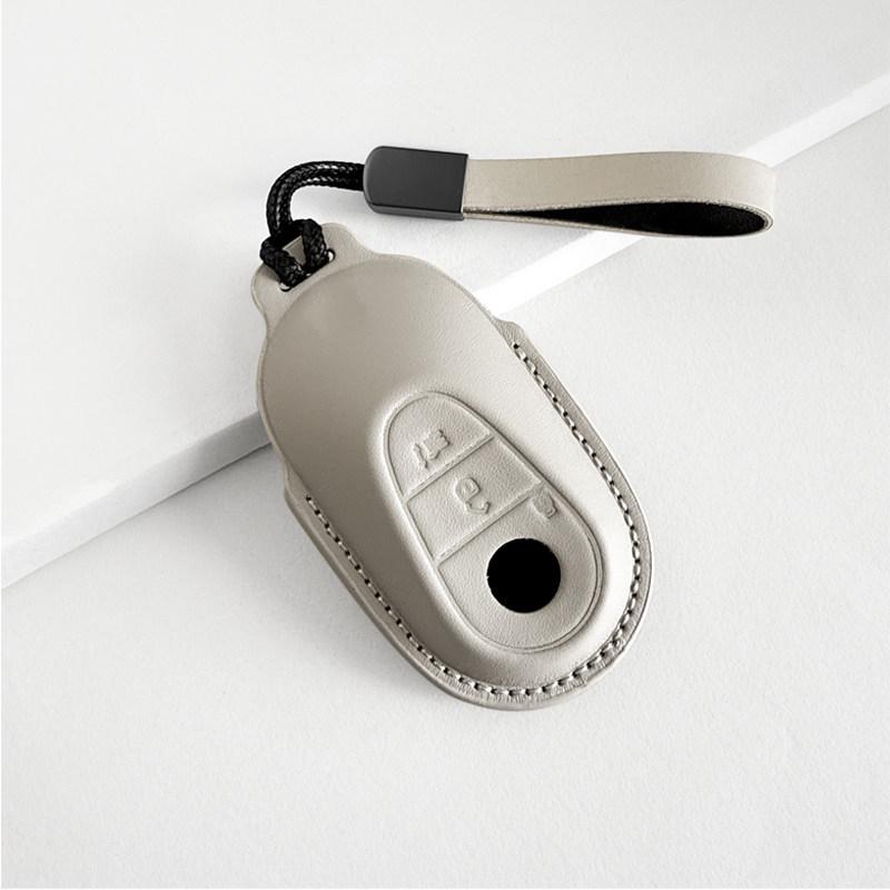 Mercedes-Benz Genuine Leather Key Case for GLC, Class A, S, C200, E300 Models