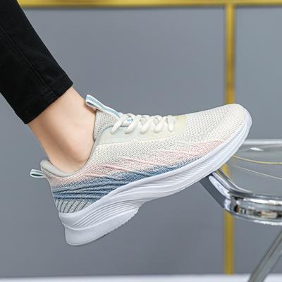 Модные летние кроссовки женские тренировочные сетчатые беговые дышащие мягкие противоскользящие подошвы легкие повседневные брендовые туфли для женщин