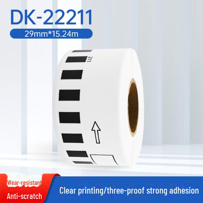 Brother QL-700/800 Thermal Label Printer with Self-Adhesive, Water-Resistant DK-22205 Labels