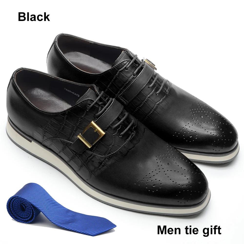 Мужские туфли Оксфорды из натуральной кожи, плоская подошва, на шнуровке, с ремешком-монком, мужские кроссовки, броги, деловые кэжуал, формальные туфли для мужчин