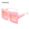 UV400 Square Frame Ladies Shades Plush Sunglasses Ladies Sexy Shades Punk Sun Glasses Soft Fur