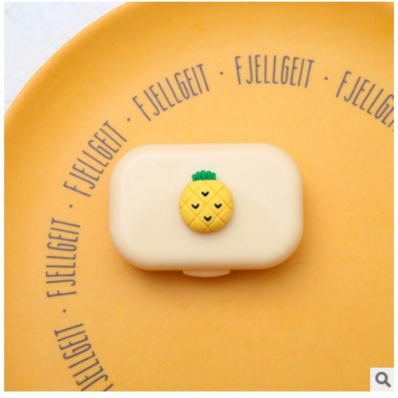 1 шт. Ins Letter Print Футляр для контактных линз Коробка-компаньон для контактных линз Beauty Eye Box Портативная коробка для контактных линз с зеркалом и пинцетом