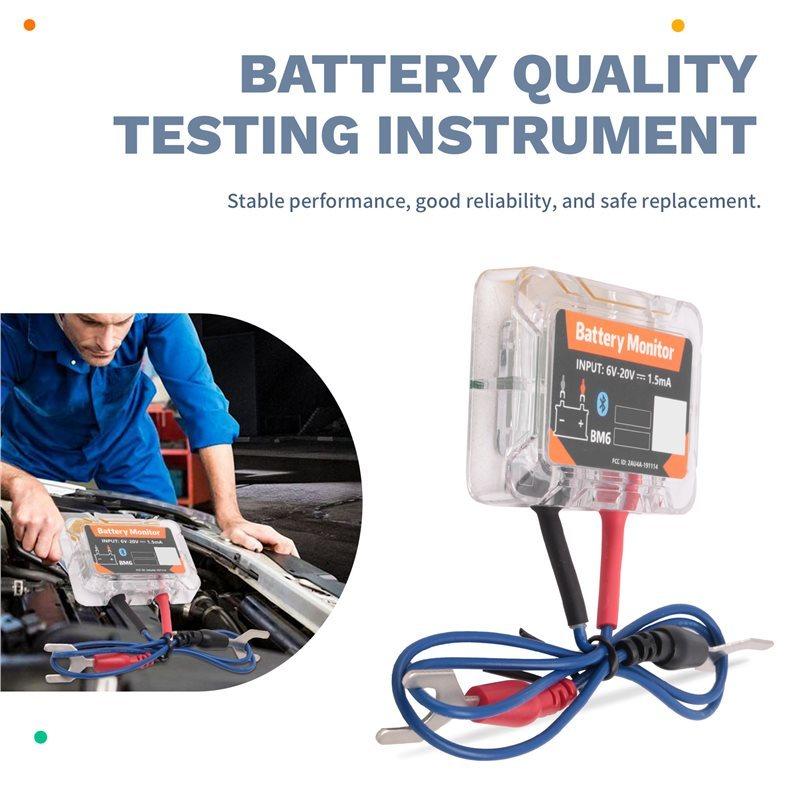 Q2-Wireless Bluetooth 12V Battery Monitory BM6 With Car Battery Health Check APP Monitoring Battery Tester