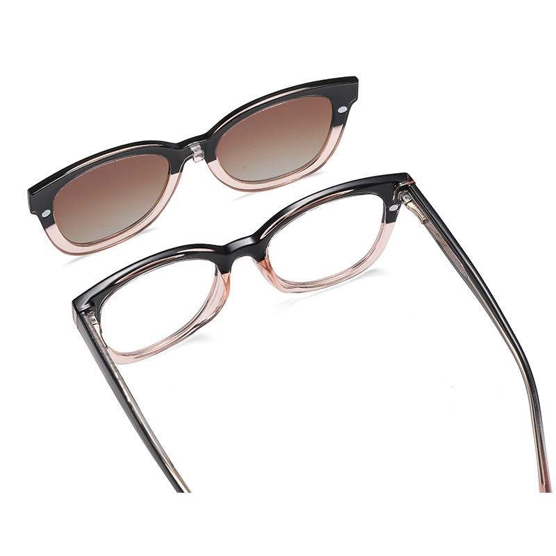 Магнитные солнцезащитные очки 2 в 1 Женская мода TR90 Антисиний свет Женская оправа для очков Винтажные оптические линзы Очки