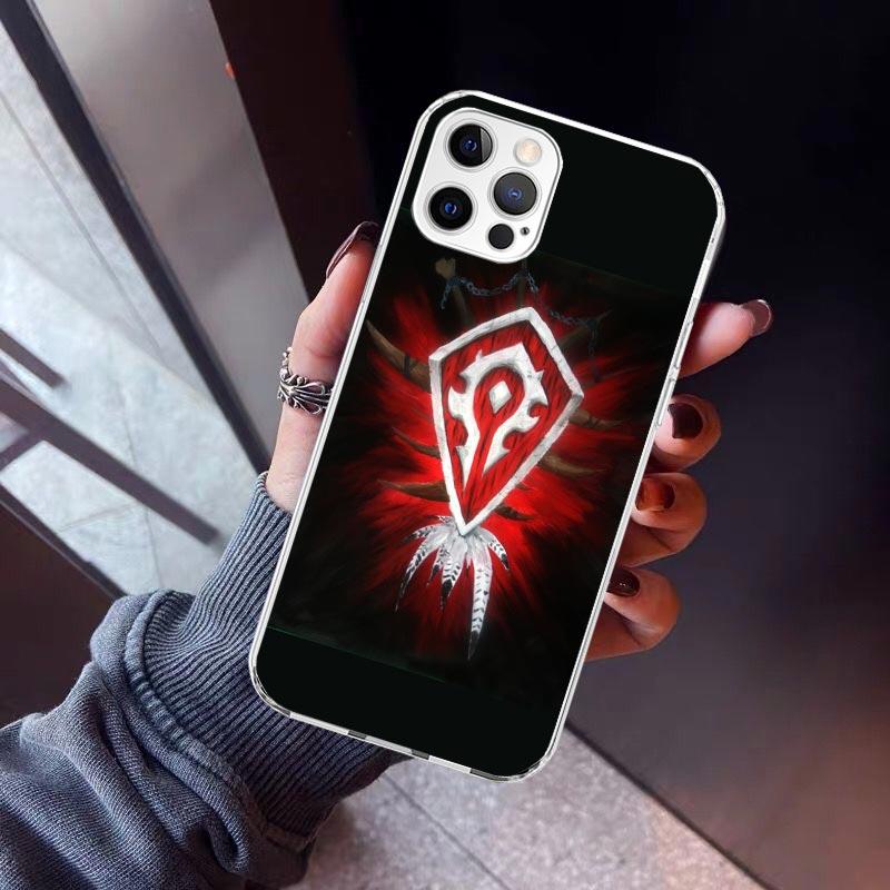 W-World Of W-Warcraft W-Wow Чехол для телефона iPhone 17 Air 16 15 Pro Max 14 Plus 13 Mini 12 11 Чехол 7 8 SE Силиконовый Чехол Печать F
