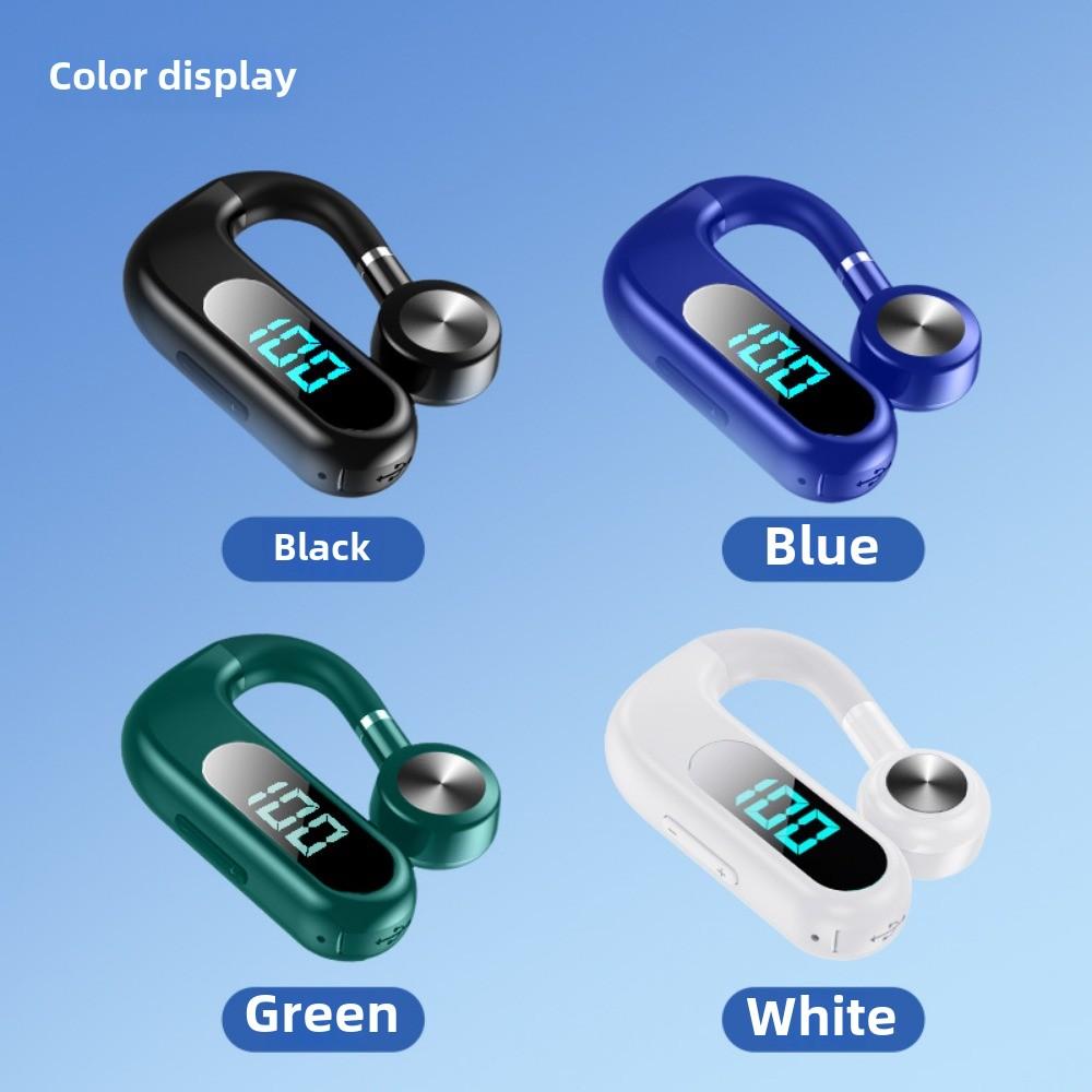 Новая Bluetooth-гарнитура с костной проводимостью, одно ухо, подвесное ухо, не входит в ухо, деловой спортивный цифровой дисплей, пояс