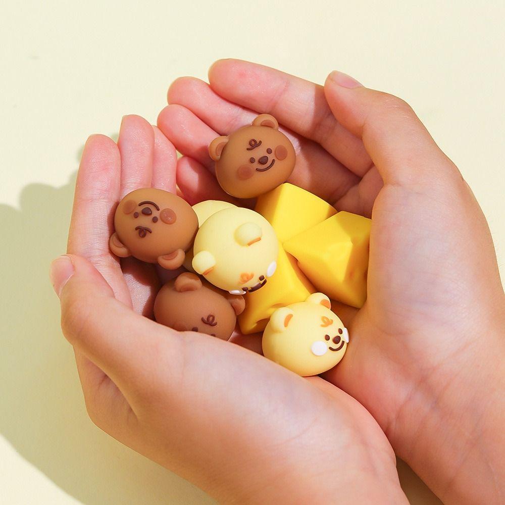 Cheese Bear Panda Fast Food 3D Shape Eraser Pencil Wiping Eraser  Correction Supplies