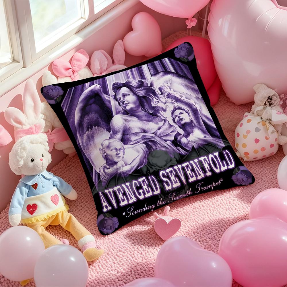 Подушка с принтом группы A-Avenged Sevenfold, наволочка для подушки, для гостиной, дивана, декора спальни