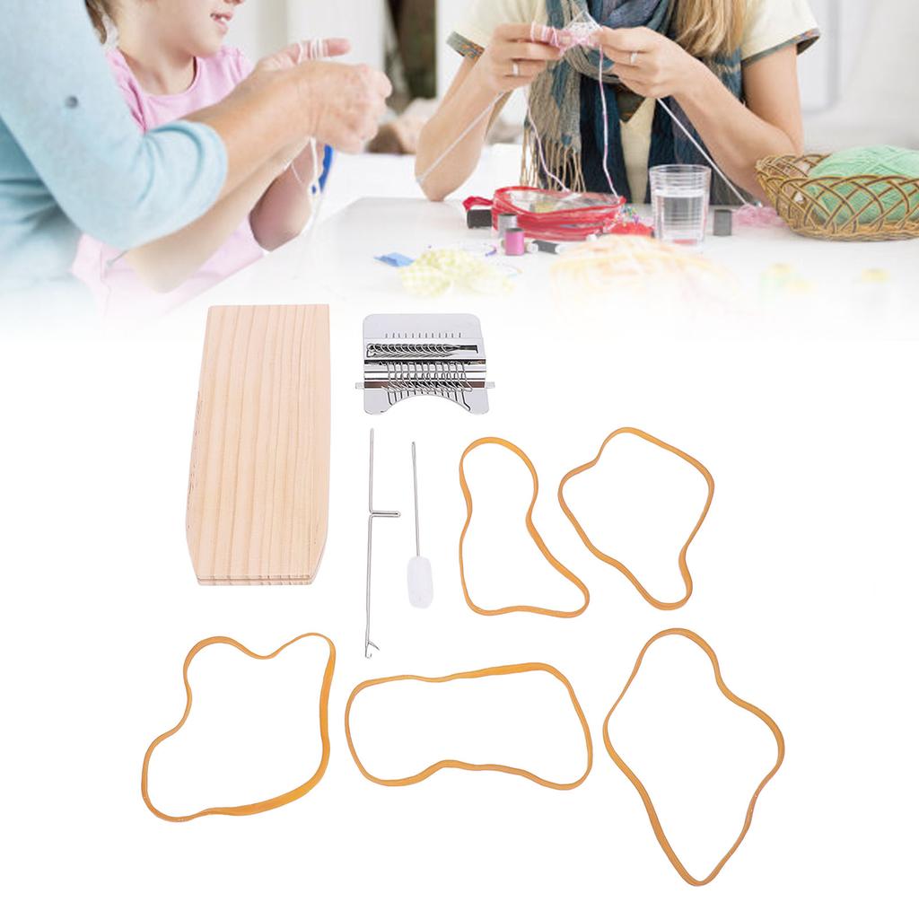 Машина для штопки крючком, деревянная штопальная машина, носки, одежда, ткацкий станок для самостоятельного ремонта джинсов