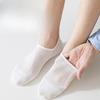 Мужские летние тонкие однотонные прохладные влагоотводящие бесшовные сетчатые дышащие носки-невидимки