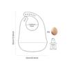 with Food Catcher Silicone Baby Bibs Soft Teething Drooling Bib  For Girls Boys Toddlers