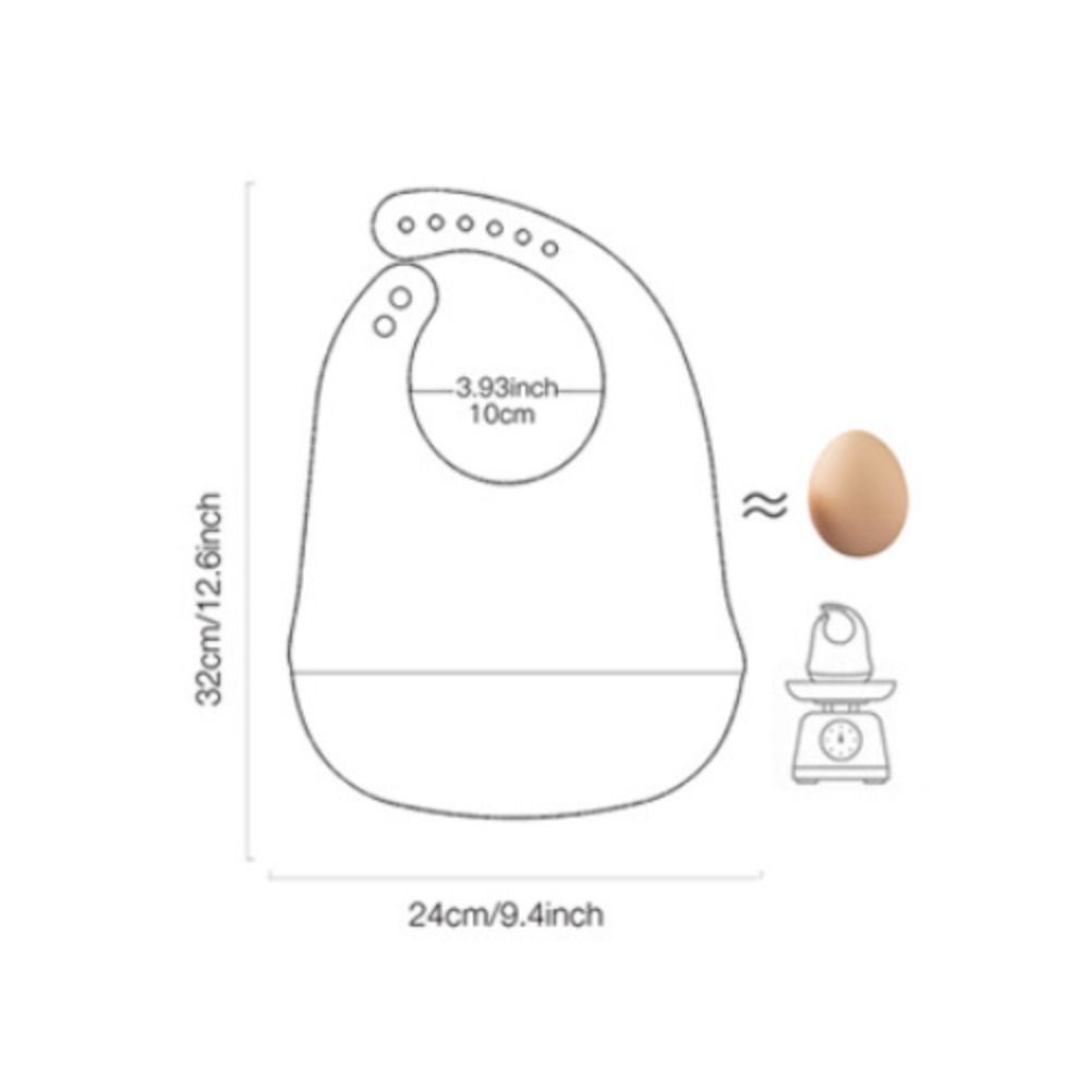 with Food Catcher Silicone Baby Bibs Soft Teething Drooling Bib For Girls Boys Toddlers