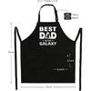 Kaidouma Grilling Aprons for Men Dad - Mens Funny Chef Cooking BBQ Grill Apron with 2 Pockets - Father's Day Apron for Daddy Husband - Best Dad in