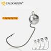 5 шт. 3,5 г/5 г/7 г/10 г Открытый джиг-головка Рыболовный крючок Крючок для мягких приманок Джиг-крючок Крючок для кренка Оснастка для ловли окуня и щуки