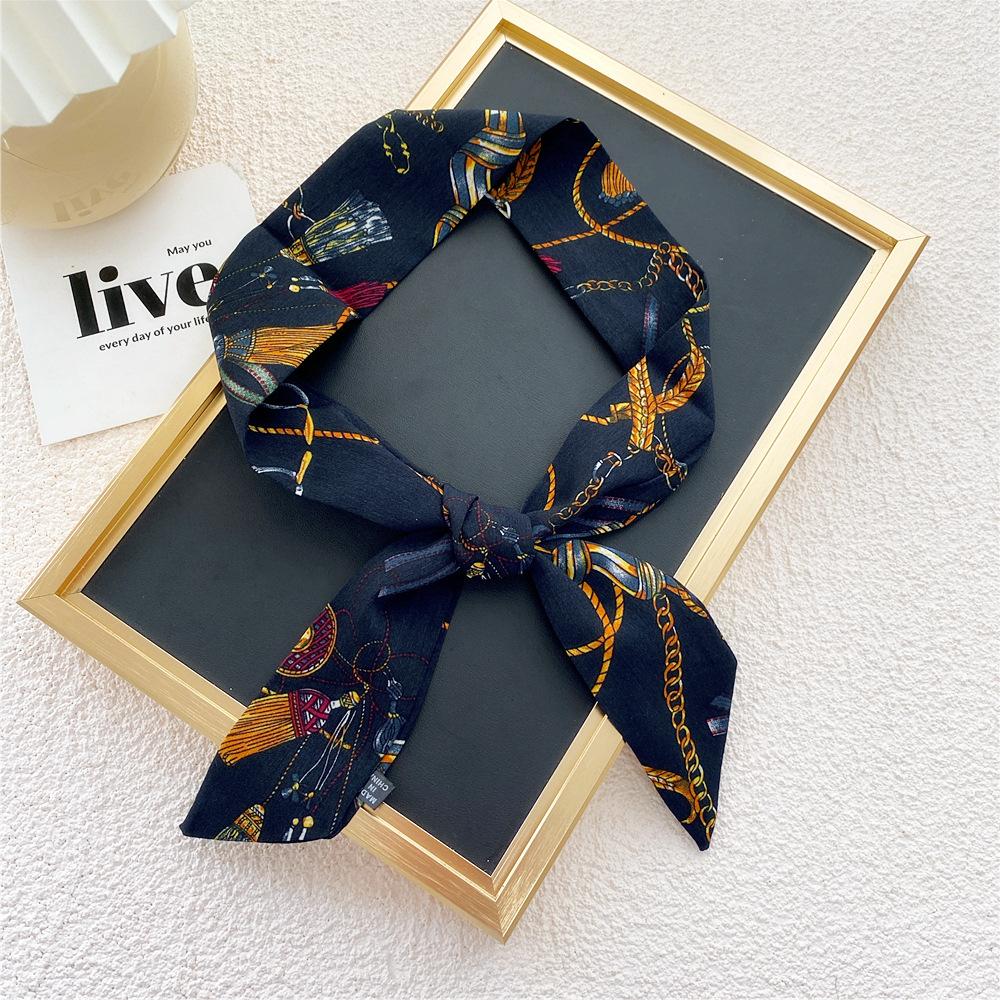 New Scarves Silk Scarves Women'S Spring And Autumn Season Long Decorative Professional Scarves Summer Thin Styles Paired With Shirts Stylish