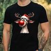 T-Shirt Herren Lustige Weihnachten Motiv Baumwolle Größe XS bis 5XL