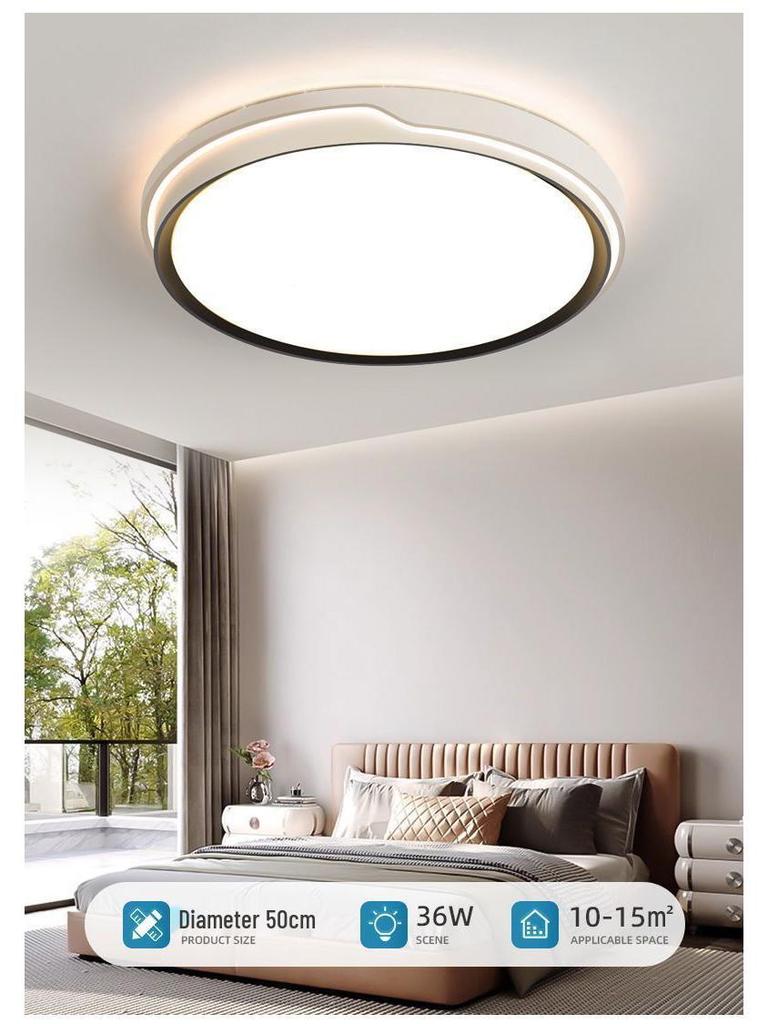 Modern Minimalist LED Round Ceiling Light for Bedroom, Living Room, Corridor, Bathroom, Kitchen, and Balcony
