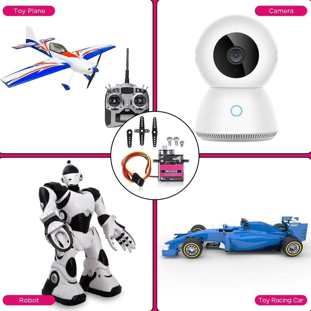 5/10 шт. Микросервомотор MG90S 9 г с металлическим редуктором для RC робота, автомобиля, самолета, вертолета, мини-сервоприводы для проекта Arduino