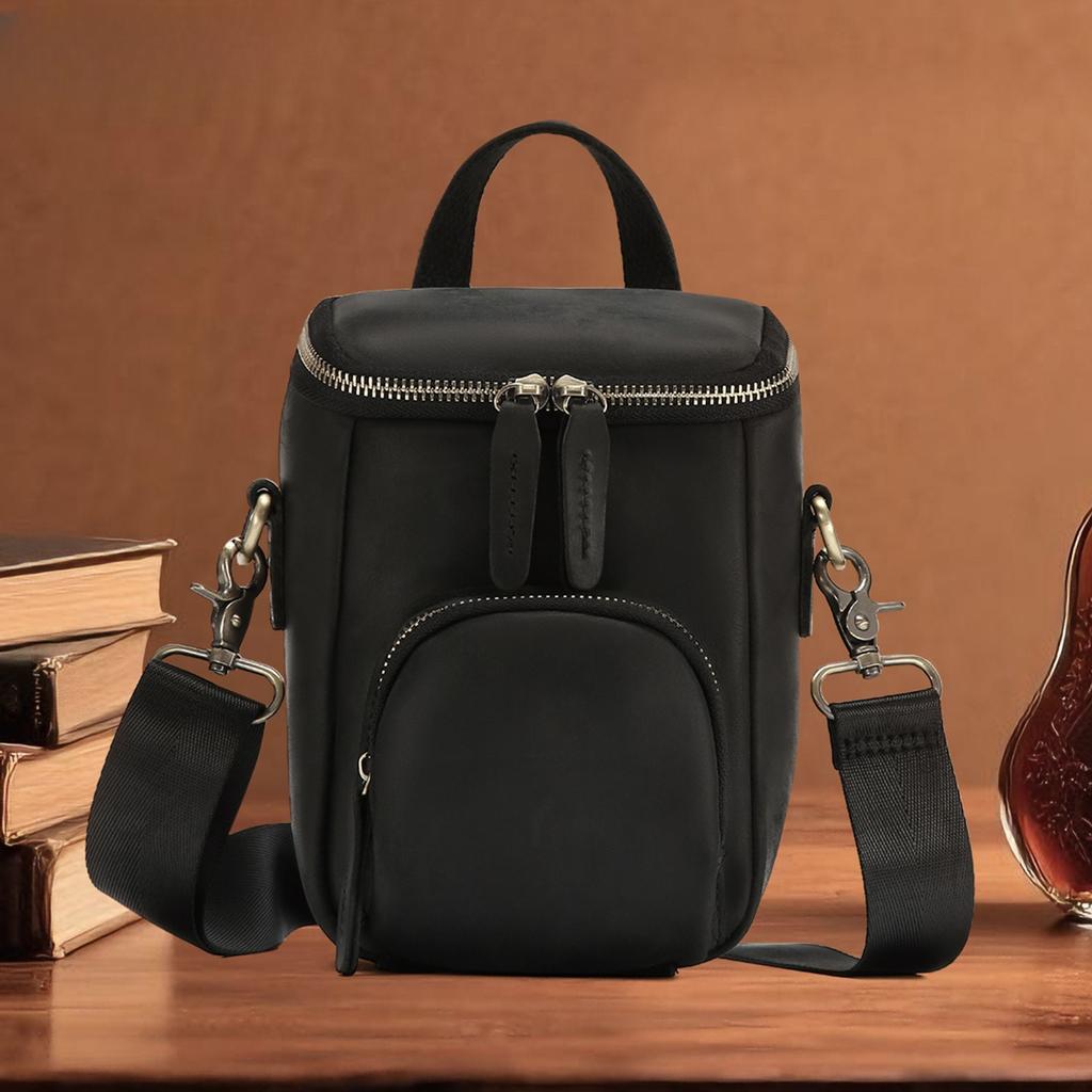 Мужская сумка через плечо, сумка-ведро в стиле ретро, повседневная уличная сумка на одно плечо, мужская сумка