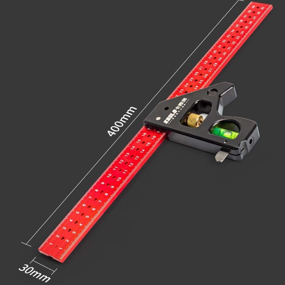 Movable Level Gauge Adjustable Levelling Instrument Professional Square Ruler Woodworking