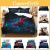 Комплект постельного белья с цифровой печатью Человек-паук, флисовый комплект из трех предметов