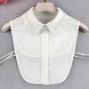 Japan And Korea Versatile Flower Embroidery False Collar Women'S Shirt Collar Shawl False Collar Shirt Clothing Accessories