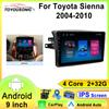Автомобильное радио Android для Toyota Sienna 2 XL20 2003 2004-2010 Carplay Android Auto беспроводной Bluetooth автомобильный мультимедийный плеер стерео