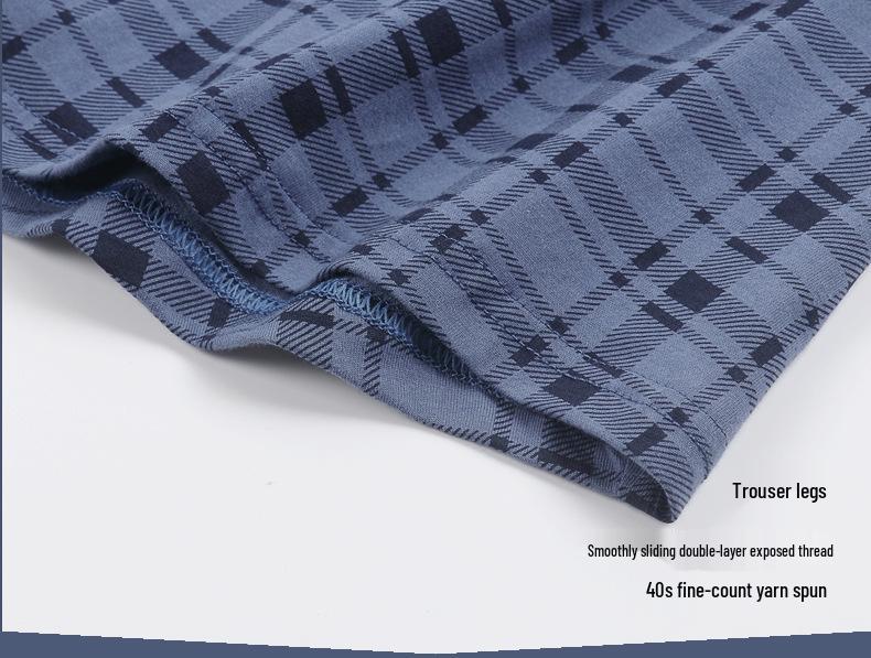 Aro Мужские боксеры большого размера с высокой посадкой из чистого хлопка в клетку