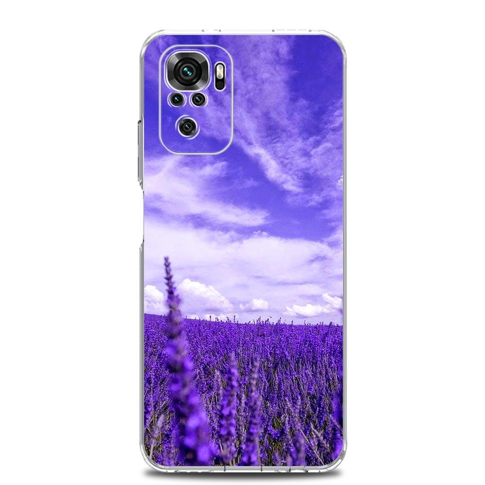 Простой чехол с лавандовыми фиолетовыми цветами для Xiaomi Redmi Note 15 14 13 12 4G 10 11 Pro Plus 5G 14C 13C 12C 10C 9A