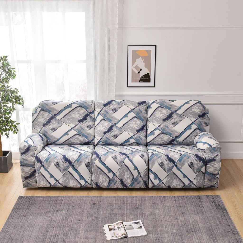 Чехол на диван, чехол для кресла-реклайнера, для двух- и трехместных диванов, всесезонный, с цветочным принтом, защита для дивана