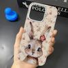 Милый мультяшный чехол для телефона с кошкой для iPhone 17 Air 16 14 15 Pro Plus 13 12 11 Pro Max Ударопрочный силиконовый чехол для телефона Fundas