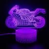 3D лампа мотоцикл горный велосипед светодиодный ночник USB кабель батарея красочный ночник спальня декор подарок на день рождения для мальчиков мужчин