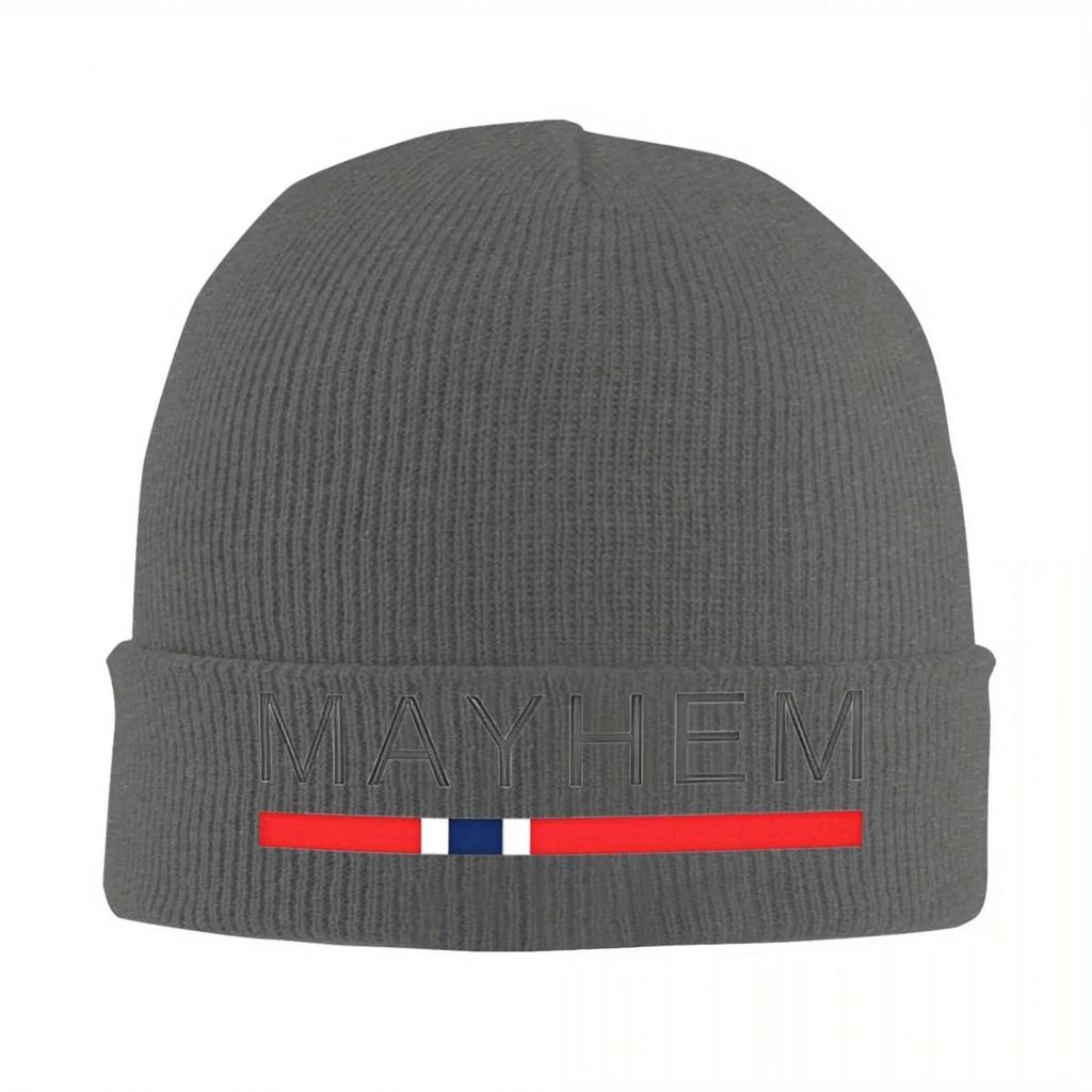 New New Mayhem Norway Beanie Hats Knitting Hat Gym Elastic Unisex Adult Caps Spring Design Cute Bonnet Hats Gift
