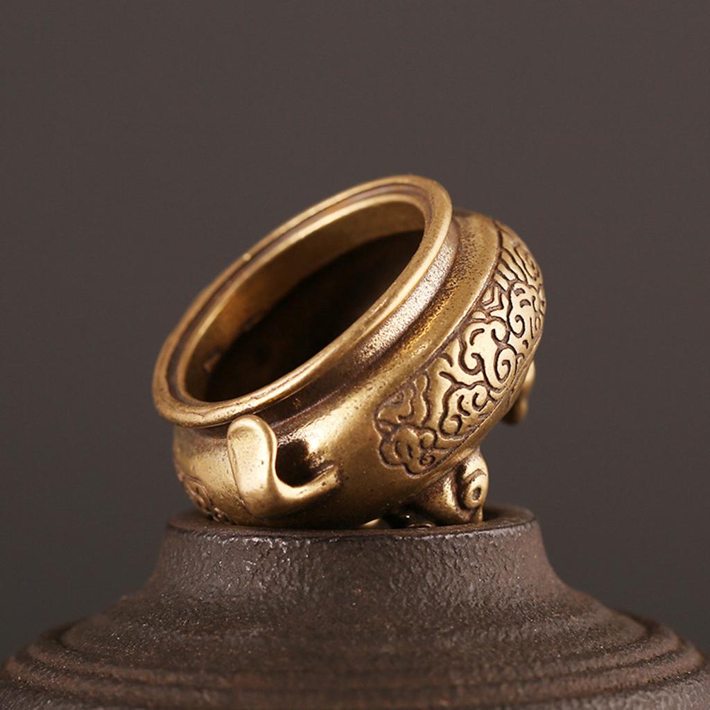 Латунная курильница из чистой меди, мини-курильница, украшение