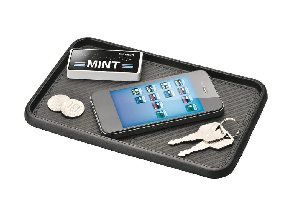 CARMATE Car Tray DZ195 Non-Slip Mat, S, Type, Carbon-Like,