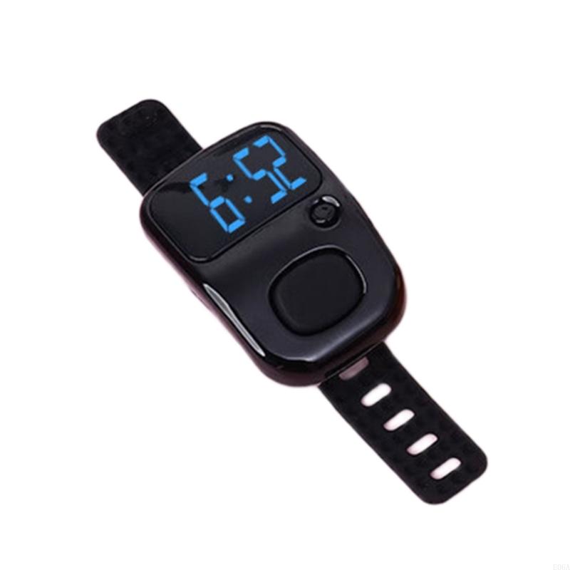 Accurate Timer Counter Digital Rechargeable USB LED Screen Clickers Silicone Strap Comfort Wear Counting Tool 1