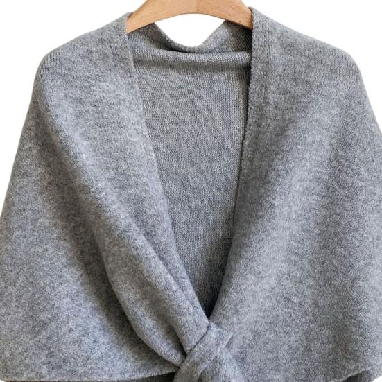 Women Shawl Wraps Solid Color Winter Neck Warm Knitted Cardigan Cape Imitation Wool Cashmere Shoulder Poncho Coat Shawl Scarf