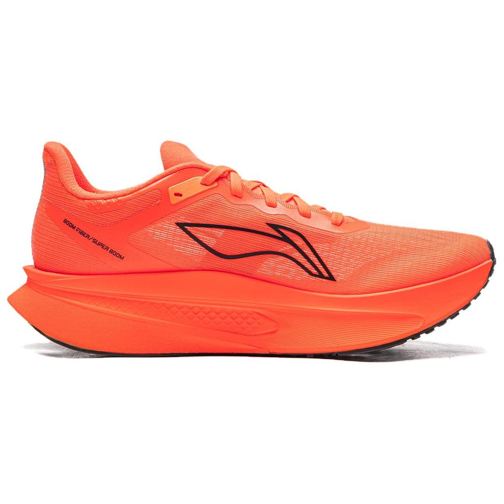 Li Ning Feidian 6 Challenger Амортизация Устойчивые к истиранию Низкие Повседневные Беговые Кроссовки Мужские Флуоресцентный Оранжевый Пламя ARMW003-13
