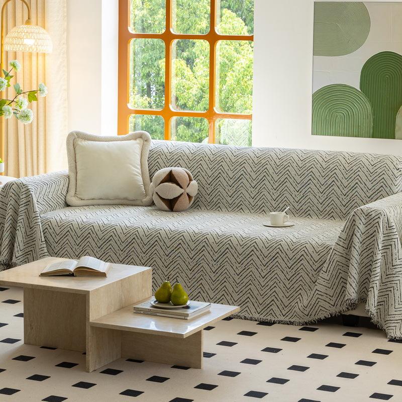 Ткань для чехла на диван, легкая роскошь и высокого класса, универсальная для всех сезонов, чехол для дивана с полным покрытием, одеяло для дивана в скандинавском стиле, полотенце для дивана