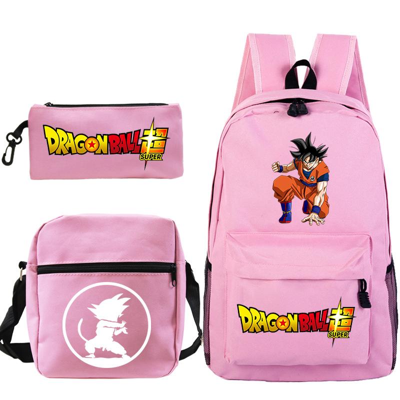 Драгонболл драгонболл набор из трех предметов анимационная периферия новый набор пеналов досуг студенческий рюкзак