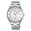 Мужские часы Seiko Selection SBPX101, Сделано в Японии, На солнечной батарее, Индикатор даты, Сапфировое стекло, Белый циферблат, Корпус и браслет из чистого титана