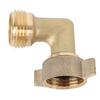 RV 90 Degree Hose Elbow Copper Enhanced Waterflow Efficiency RV Water Hose Connector with Wash Net Filter for Campervan
