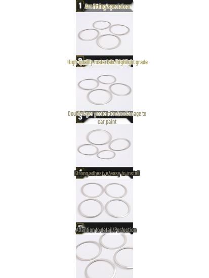 Ant Stainless Steel Speaker Cover Trim for 2016 Qashqai Door Audio