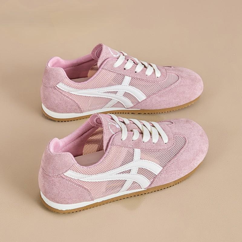 Pink Dexun Shoes Women's Shoes 2025 New Popular Spring and Summer Versatile Forrest Gump Shoes Casual Sports Breathable Mesh Board Shoes