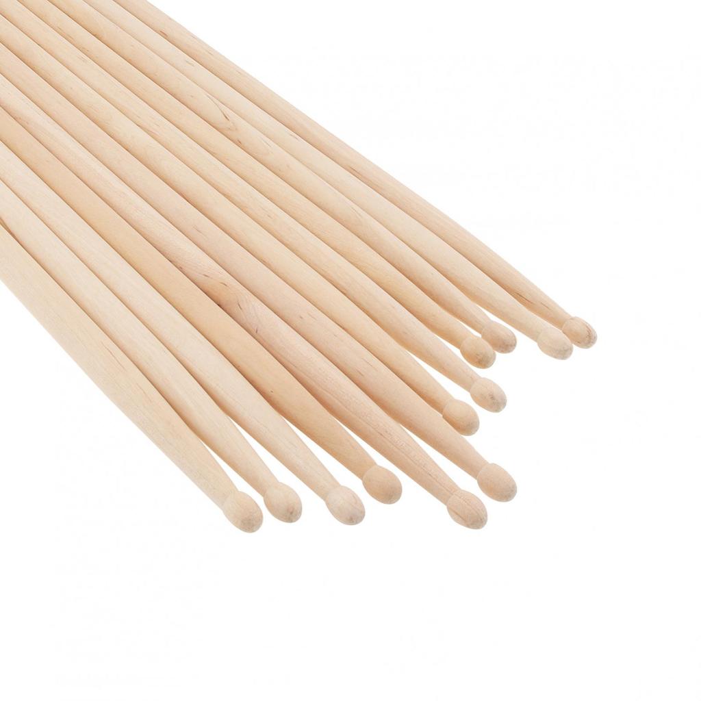 6 пар классических барабанных палочек из кленового дерева 5А для джазовых упражнений на барабанах