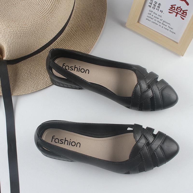 Тапочки Baotou женские модные летние домашние нескользящие босоножки на танкетке с рыбьим ртом для мам, женская обувь