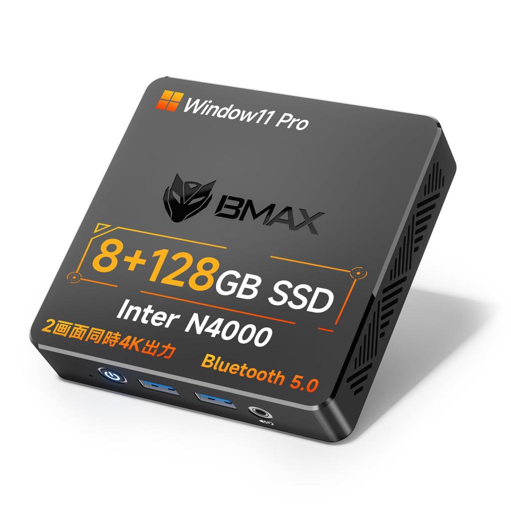 PC with Intel High Cost Mini PC DDR4 More Stable Windows 11 Pro Mini Latest Intel Mini TDP Small Wired Heat Rich Small Bmax [Mini N4000, Performance]